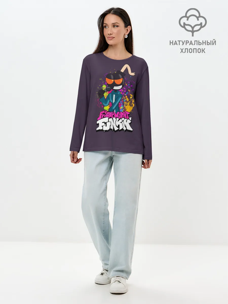 Лонгслив женский. Хлопок / WHITTY | УИТТИ FNF