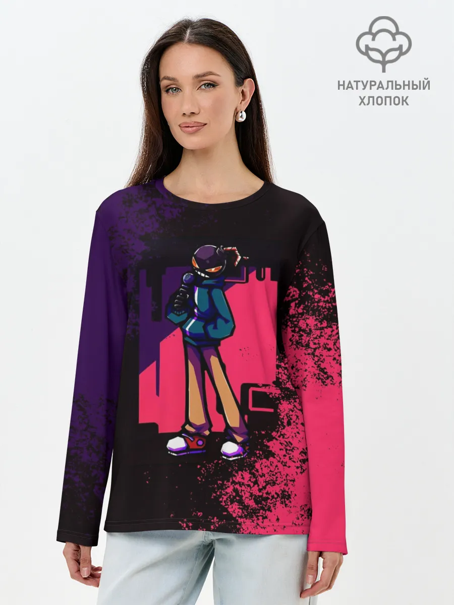 Лонгслив женский. Хлопок / WHITTY | Friday Night Funkin