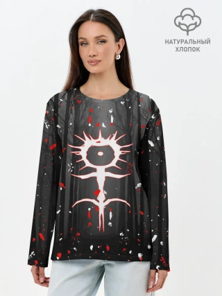 Лонгслив женский. Хлопок / GHOSTEMANE.