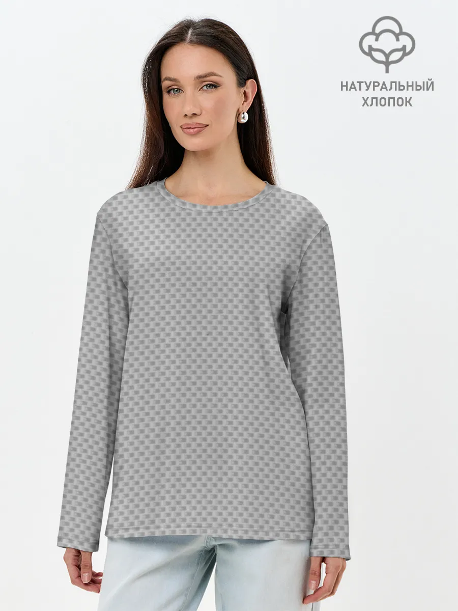 Лонгслив женский. Хлопок / GRAY CARBON
