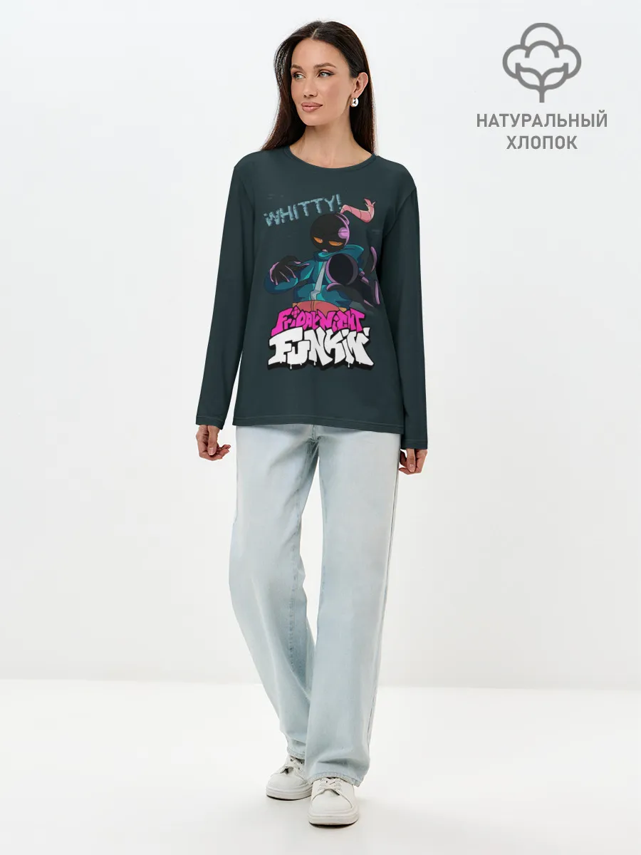 Лонгслив женский. Хлопок / WHITTY / УИТТИ FNF