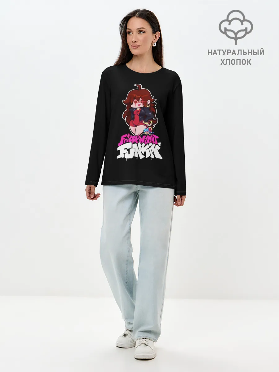 Лонгслив женский. Хлопок / ГЕРЛФРЕНД FNF