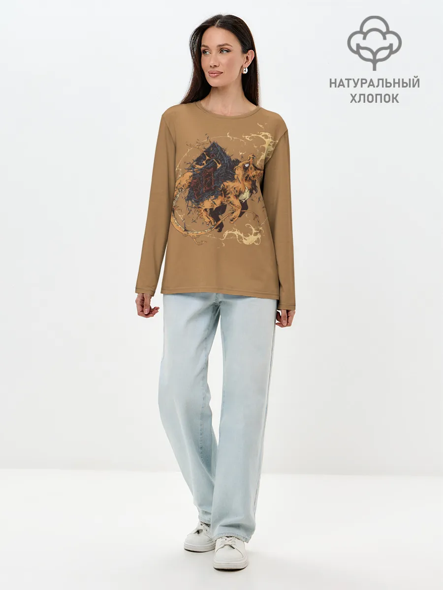 Лонгслив женский. Хлопок / Дом Чермандера