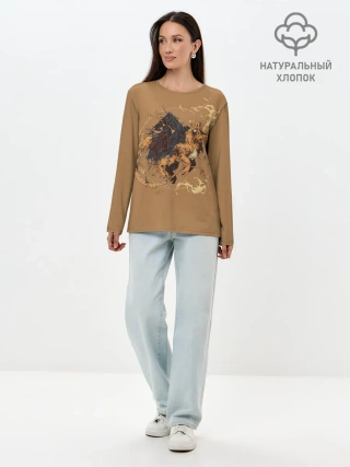 Лонгслив женский. Хлопок / Дом Чермандера