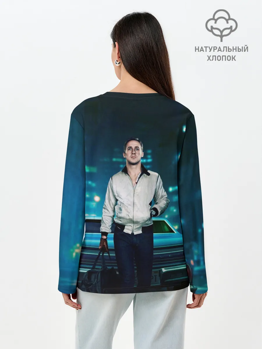 Лонгслив женский. Хлопок / Райан Гослинг Драйв