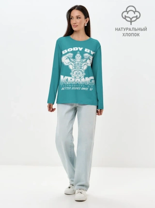 Лонгслив женский. Хлопок / Тело от Кренга