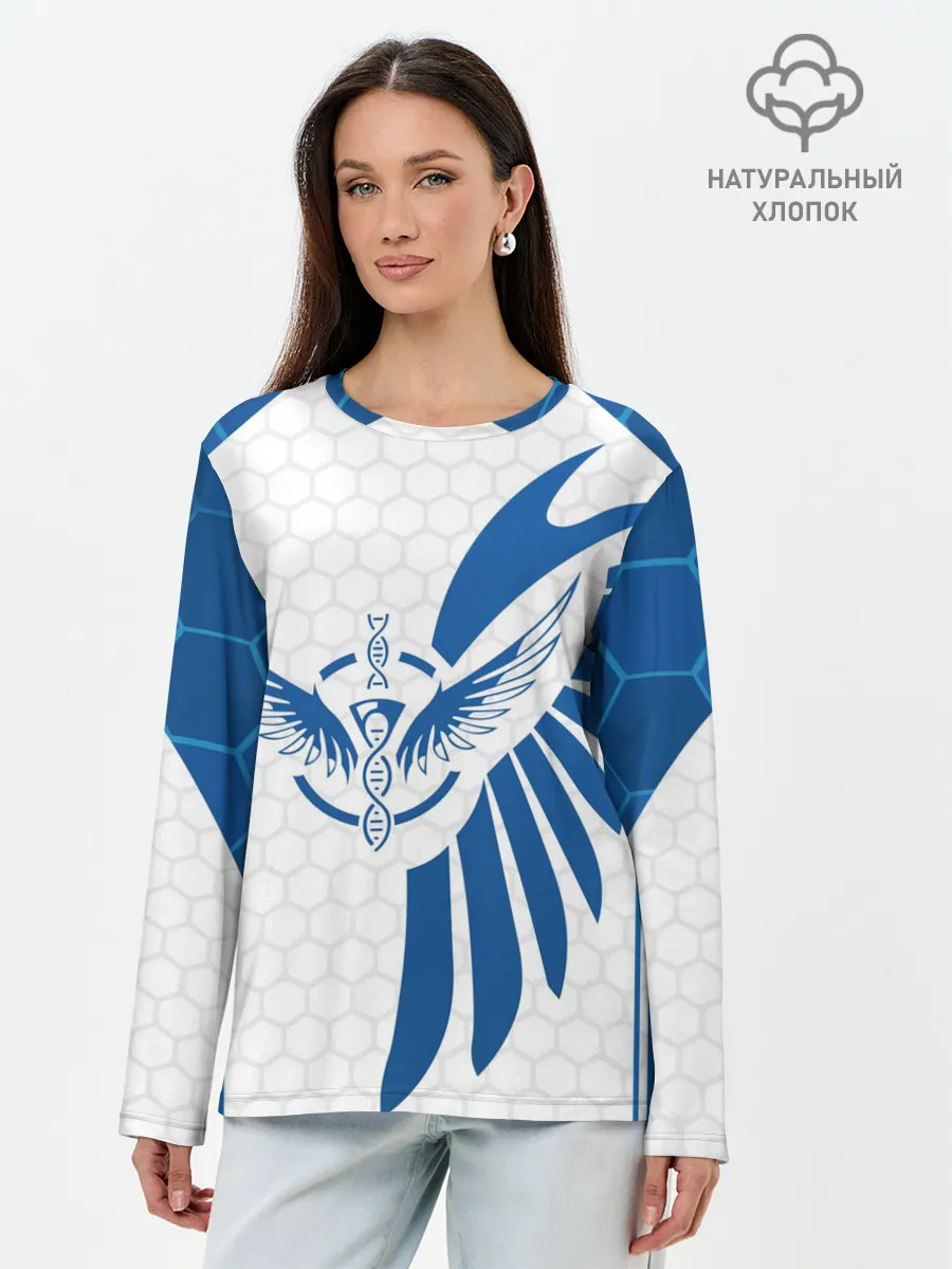 Лонгслив женский. Хлопок / Лусио free fire