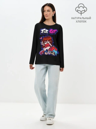 Лонгслив женский. Хлопок / Boyfriend and Girlfriend - FNF