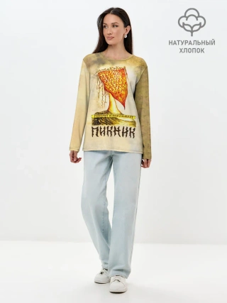 Лонгслив женский. Хлопок / ГОВОРИТ и ПОКАЗЫВАЕТ - ПИКНИК