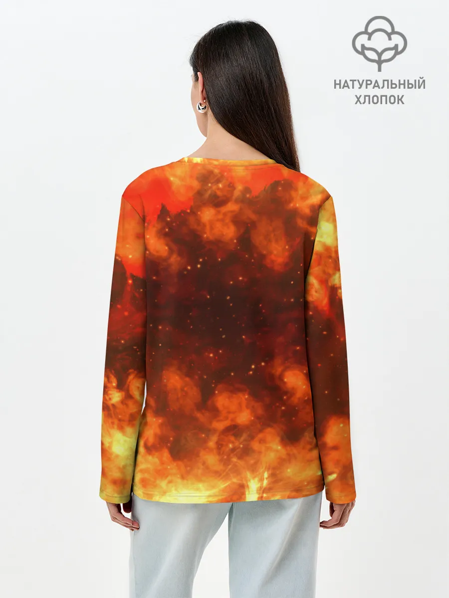 Лонгслив женский. Хлопок / Darksiders 3 | Гнев Войны 3