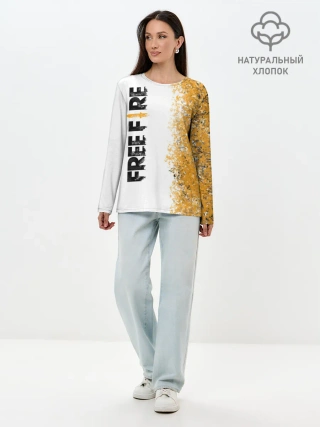 Лонгслив женский. Хлопок / FREE FIRE