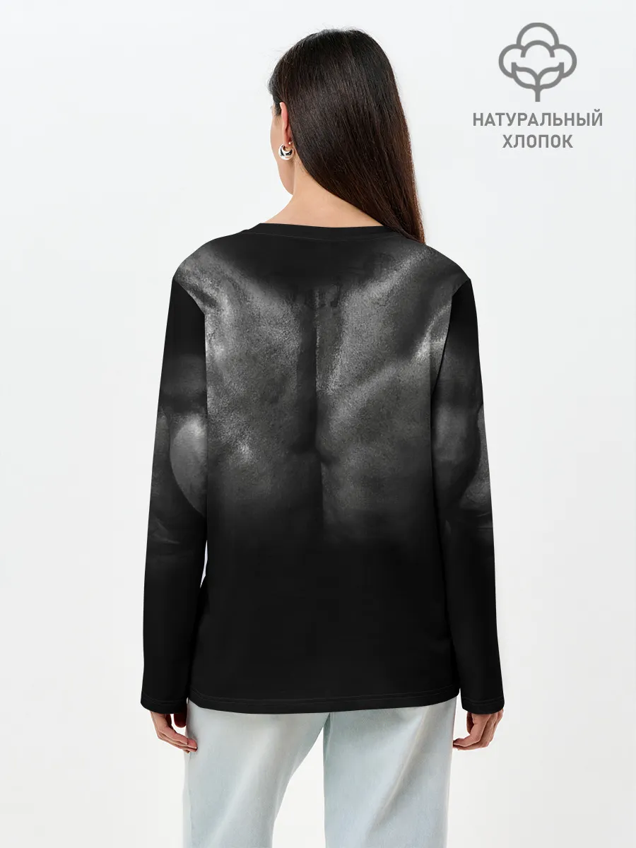 Лонгслив женский. Хлопок / Боль временна триумф вечен