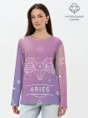 Лонгслив женский. Хлопок / Знак Овен