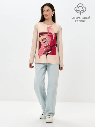 Лонгслив женский. Хлопок / Милаха Черри