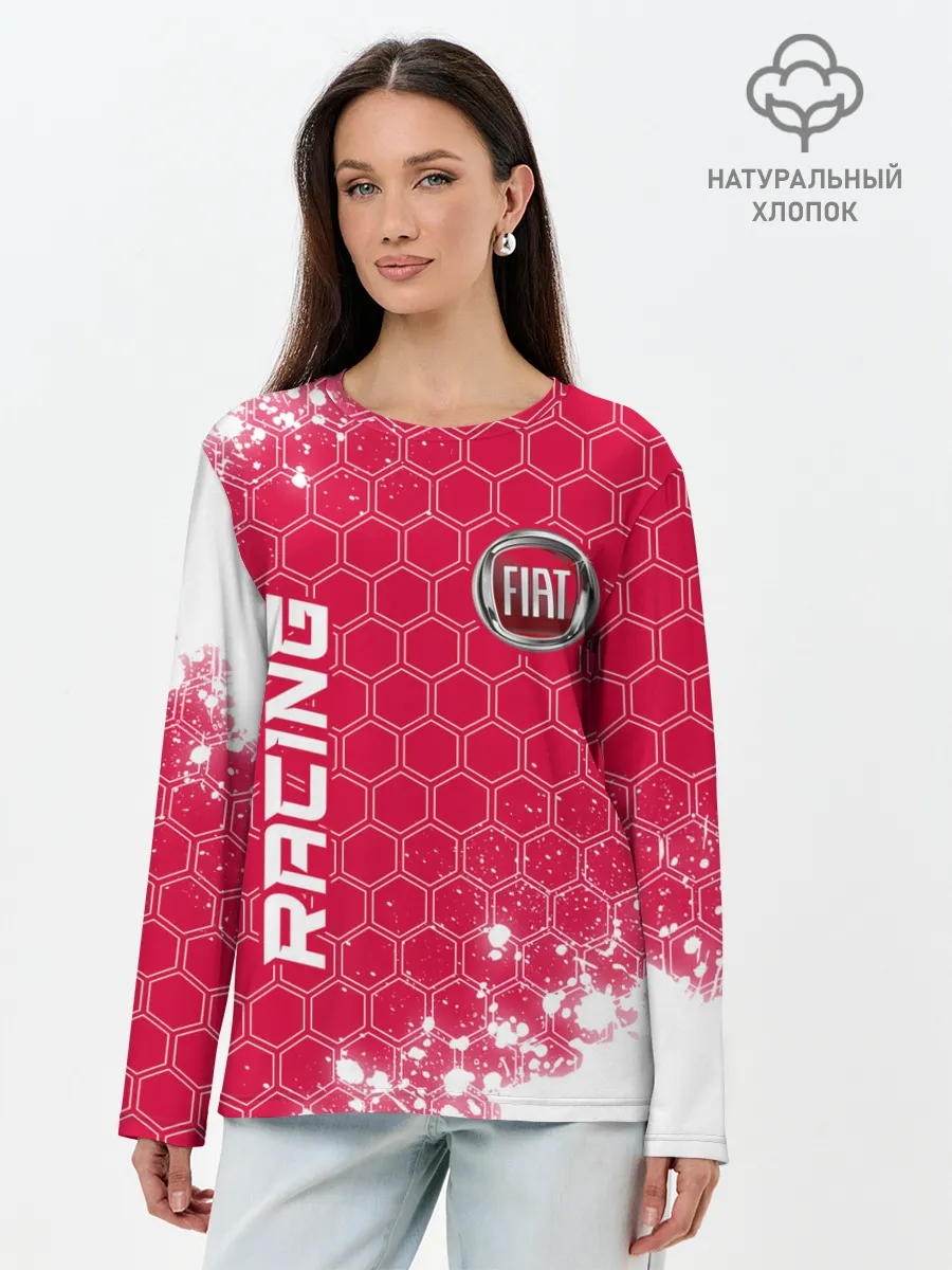Лонгслив женский. Хлопок / Fiat - Racing