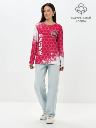 Лонгслив женский. Хлопок / Fiat - Racing