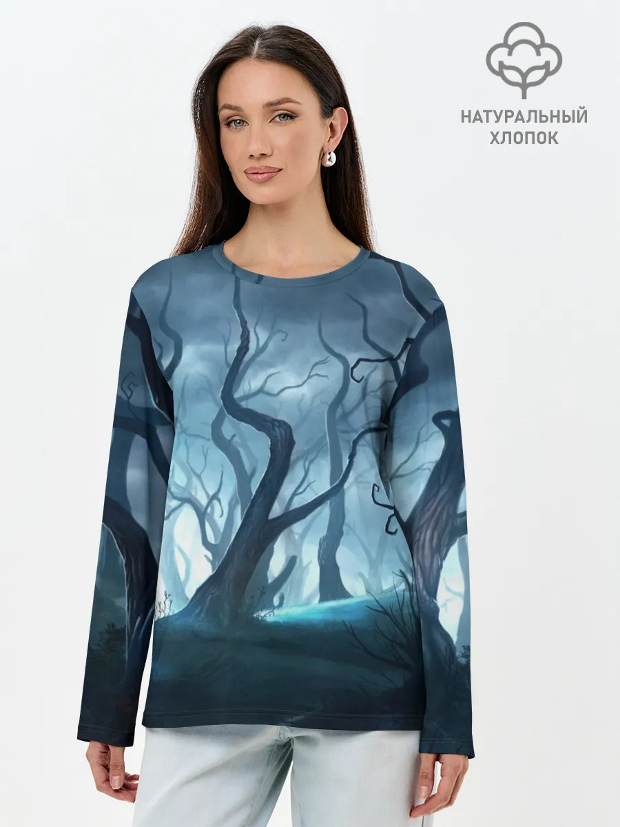 Лонгслив женский. Хлопок / ДРЕМУЧИЙ ЛЕС