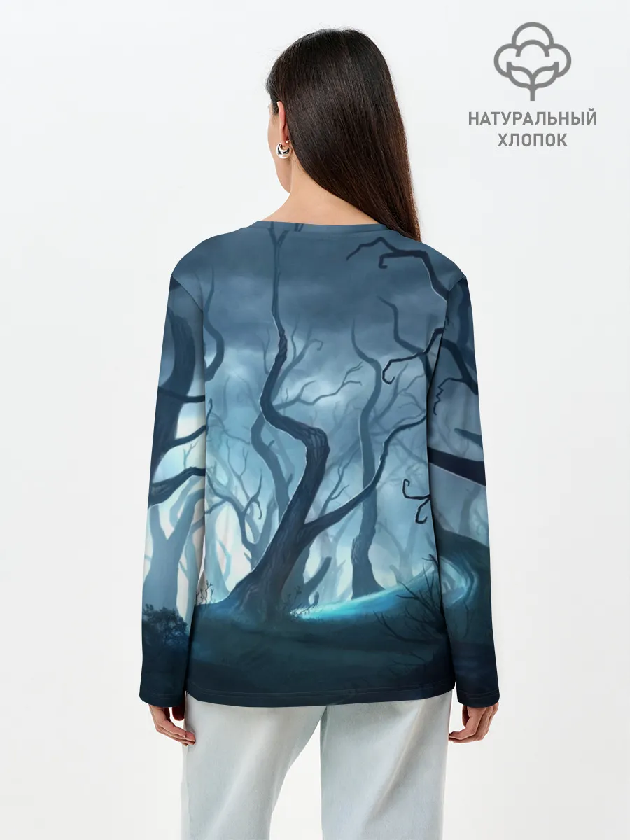 Лонгслив женский. Хлопок / ДРЕМУЧИЙ ЛЕС