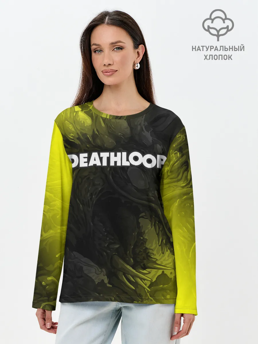 Лонгслив женский. Хлопок / Deathloop - Hyperbeast