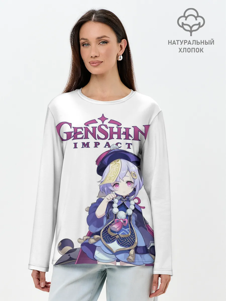 Лонгслив женский. Хлопок / ЦИ ЦИ | ГЕНШИН