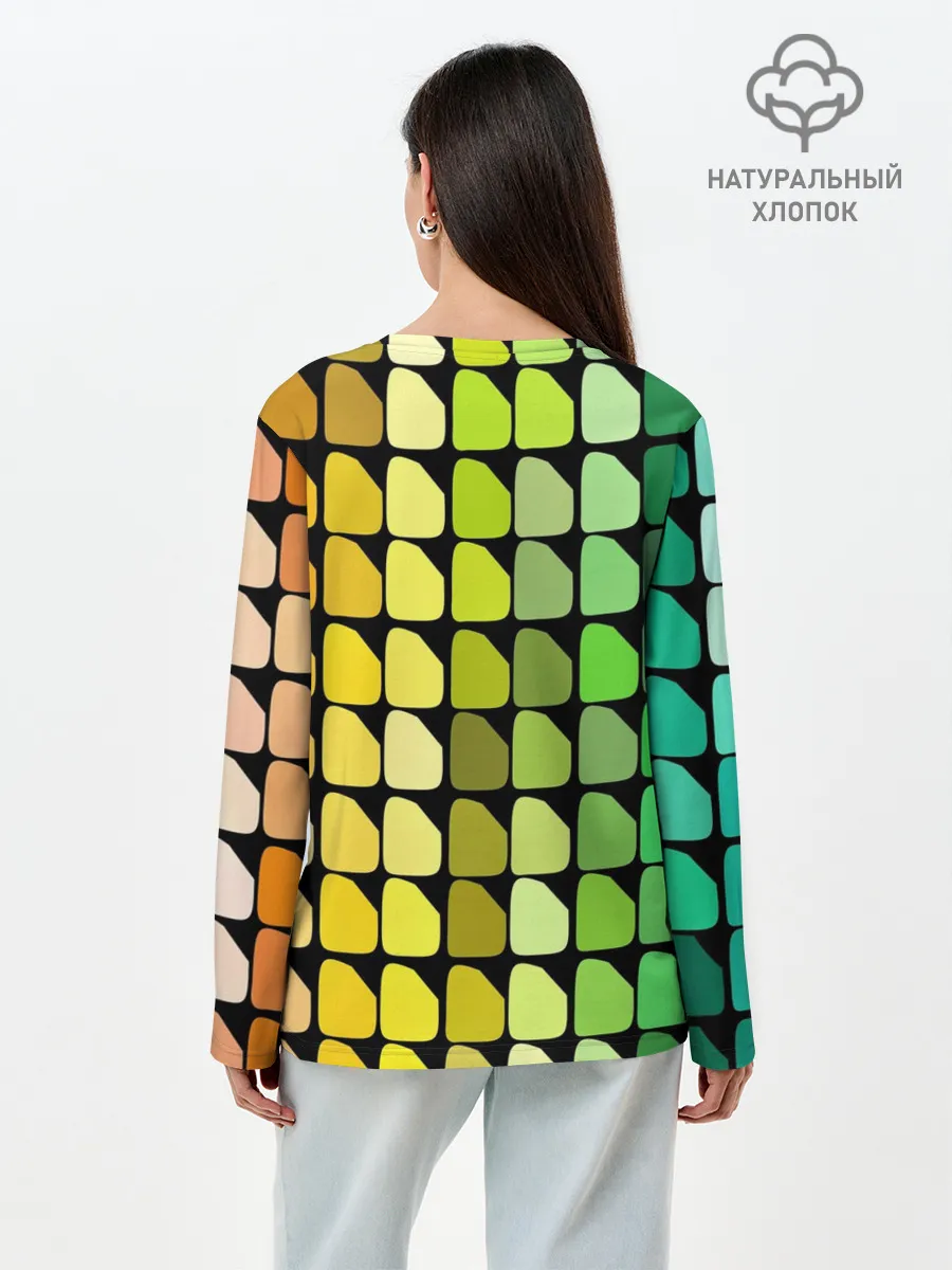 Лонгслив женский. Хлопок / Палитра