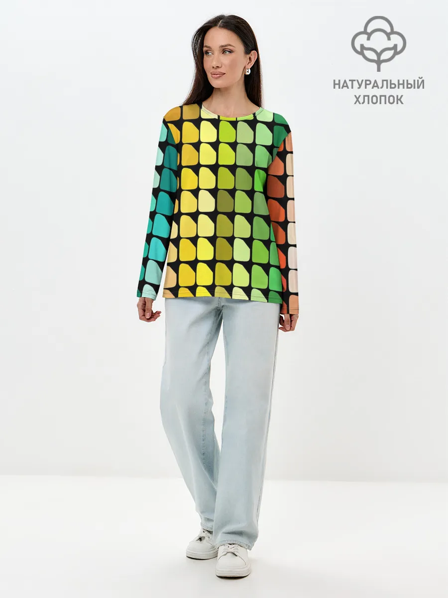 Лонгслив женский. Хлопок / Палитра