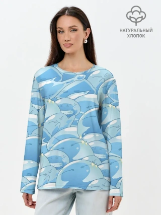 Лонгслив женский. Хлопок / О МОЕМ ПЕРЕРОЖДЕНИЕ В СЛИЗЬ