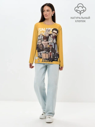 Лонгслив женский. Хлопок / Большой куш