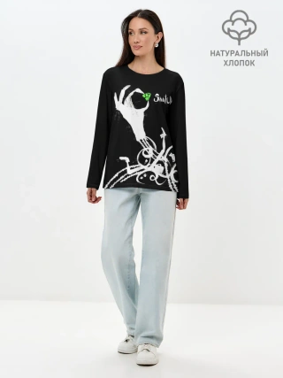 Лонгслив женский. Хлопок / Snatch