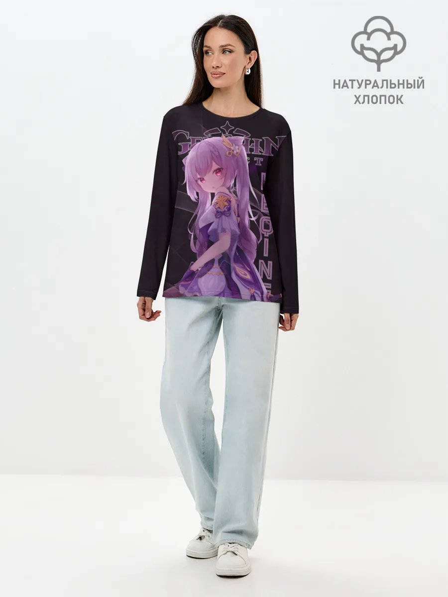 Лонгслив женский. Хлопок / Кэ Цин Геншин Импакт
