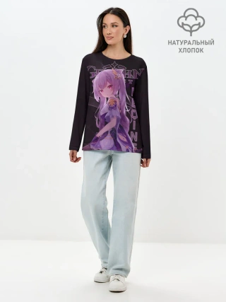 Лонгслив женский. Хлопок / Кэ Цин Геншин Импакт
