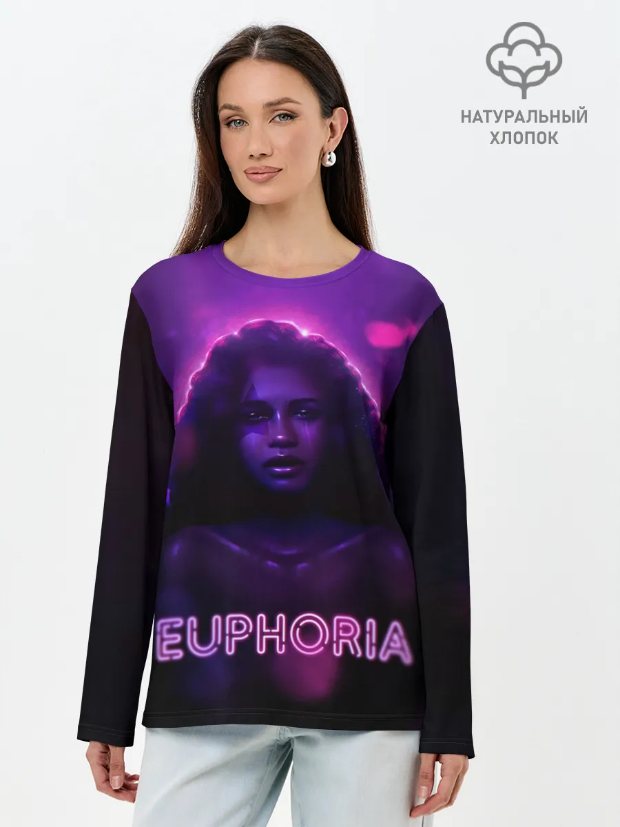 Лонгслив женский. Хлопок / Ру Беннет