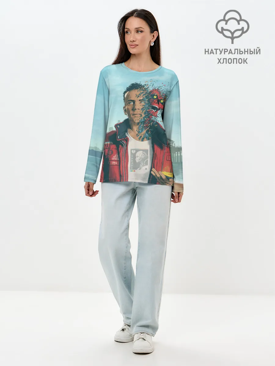 Лонгслив женский. Хлопок / Обложка Logic