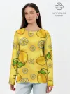 Лонгслив женский. Хлопок / Лимончик
