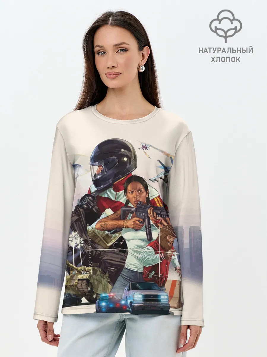 Лонгслив женский. Хлопок / Grand Theft Auto V
