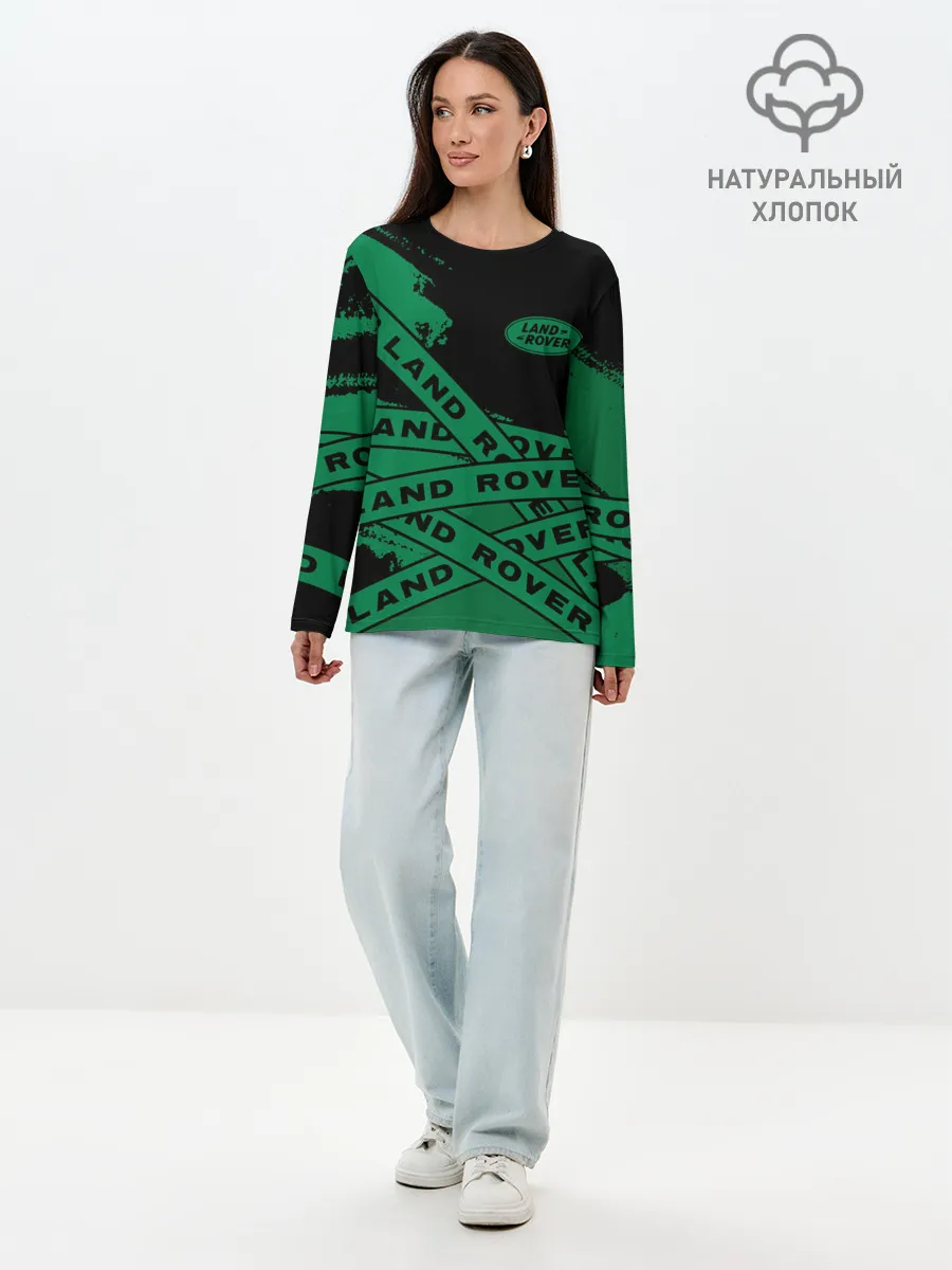 Лонгслив женский. Хлопок / Land Rover - Strokes
