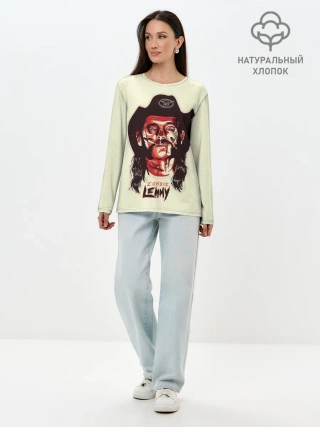 Лонгслив женский. Хлопок / Zombie Lemmy