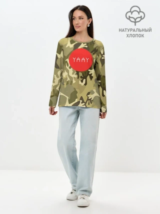 Лонгслив женский. Хлопок / YAAY