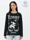 Лонгслив женский. Хлопок / RIP Lemmy