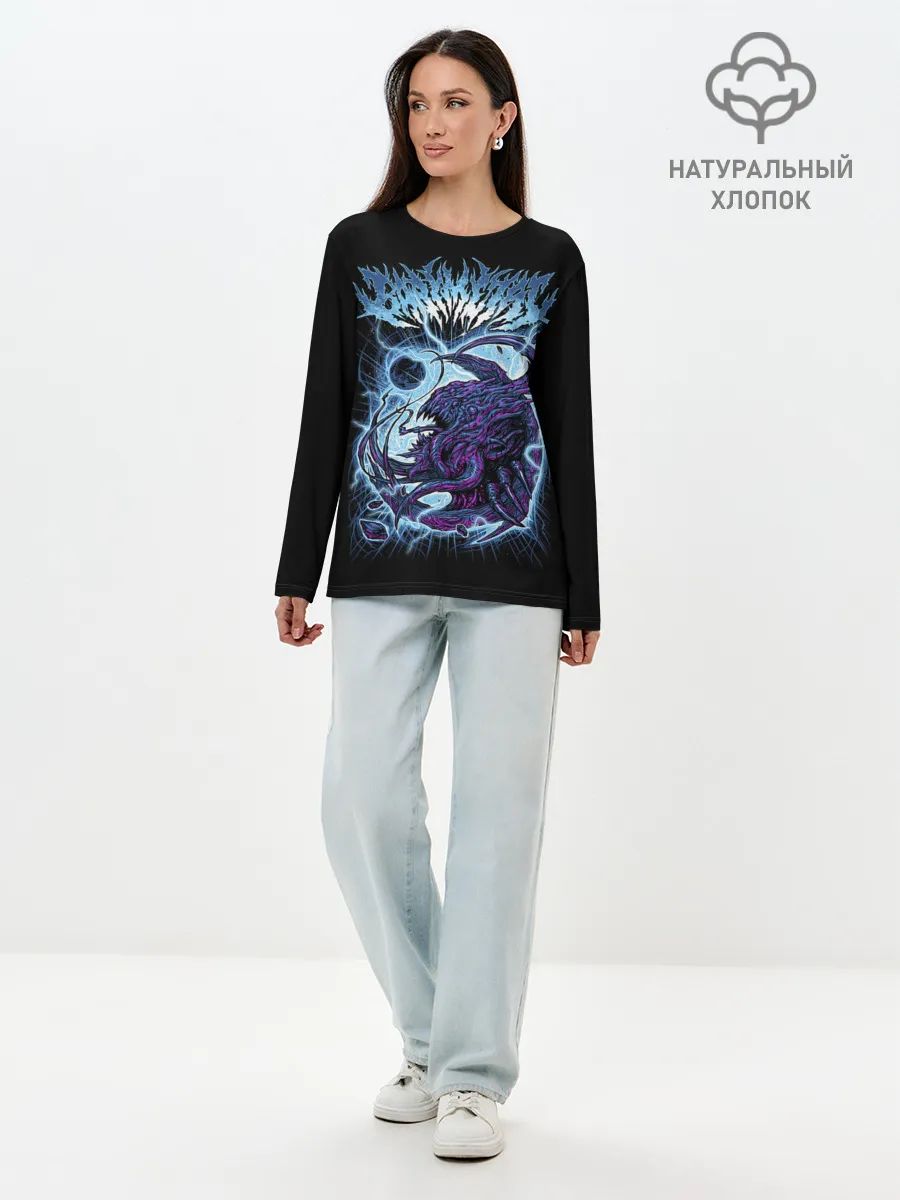 Лонгслив женский. Хлопок / BabyMetal Monster