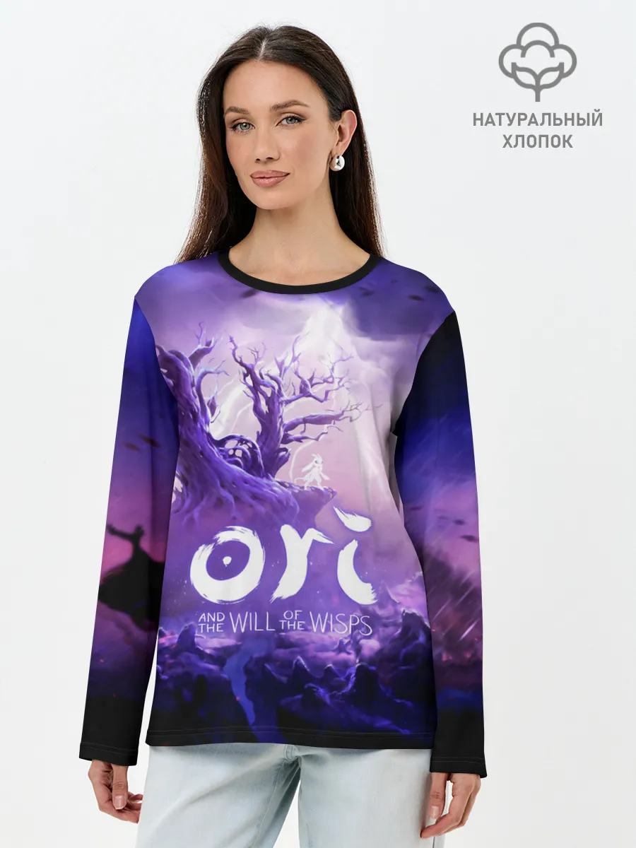 Лонгслив женский. Хлопок / Ori and the Will of the Wisps