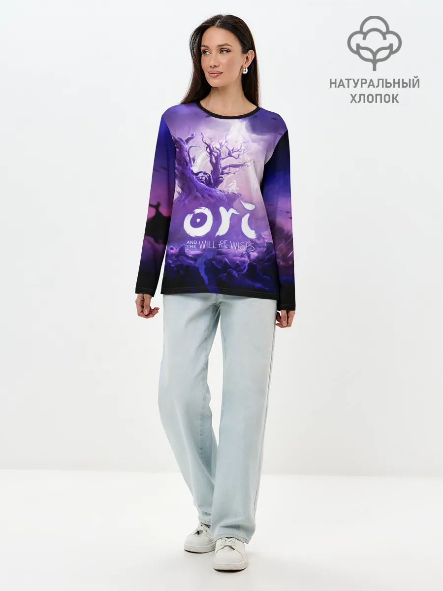 Лонгслив женский. Хлопок / Ori and the Will of the Wisps