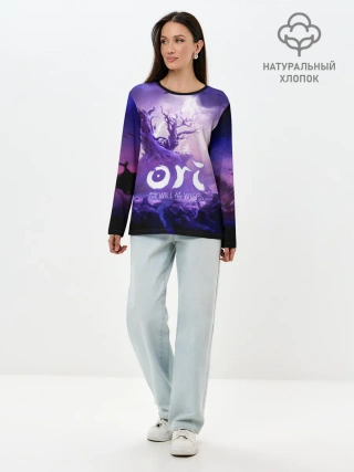 Лонгслив женский. Хлопок / Ori and the Will of the Wisps