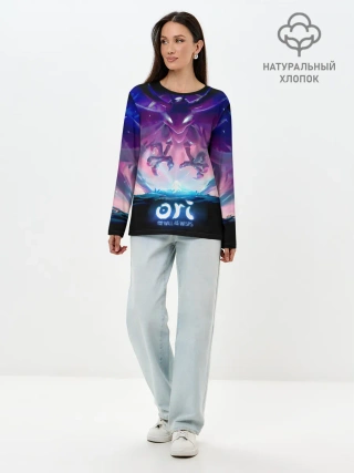 Лонгслив женский. Хлопок / Shriek ori