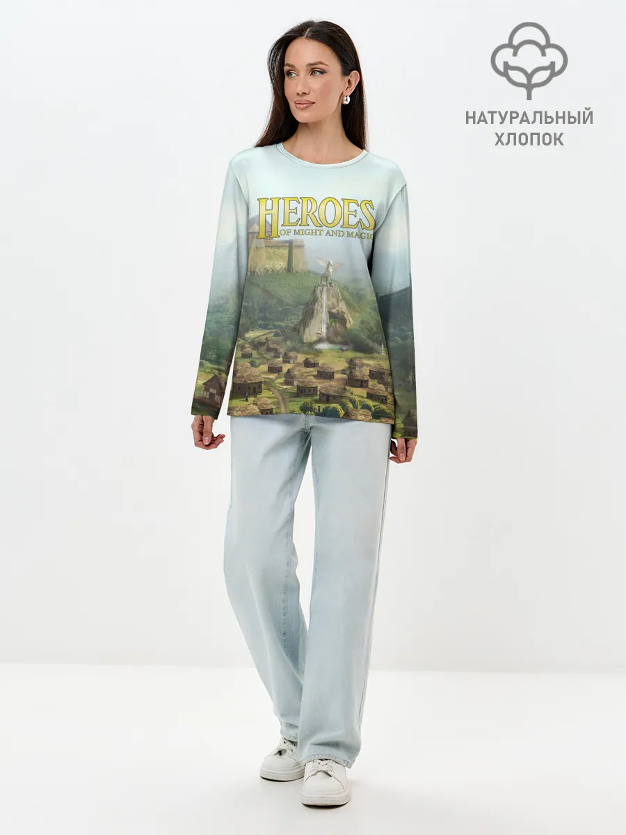 Лонгслив женский. Хлопок / Оплот | Heroes of Might and Magic 3
