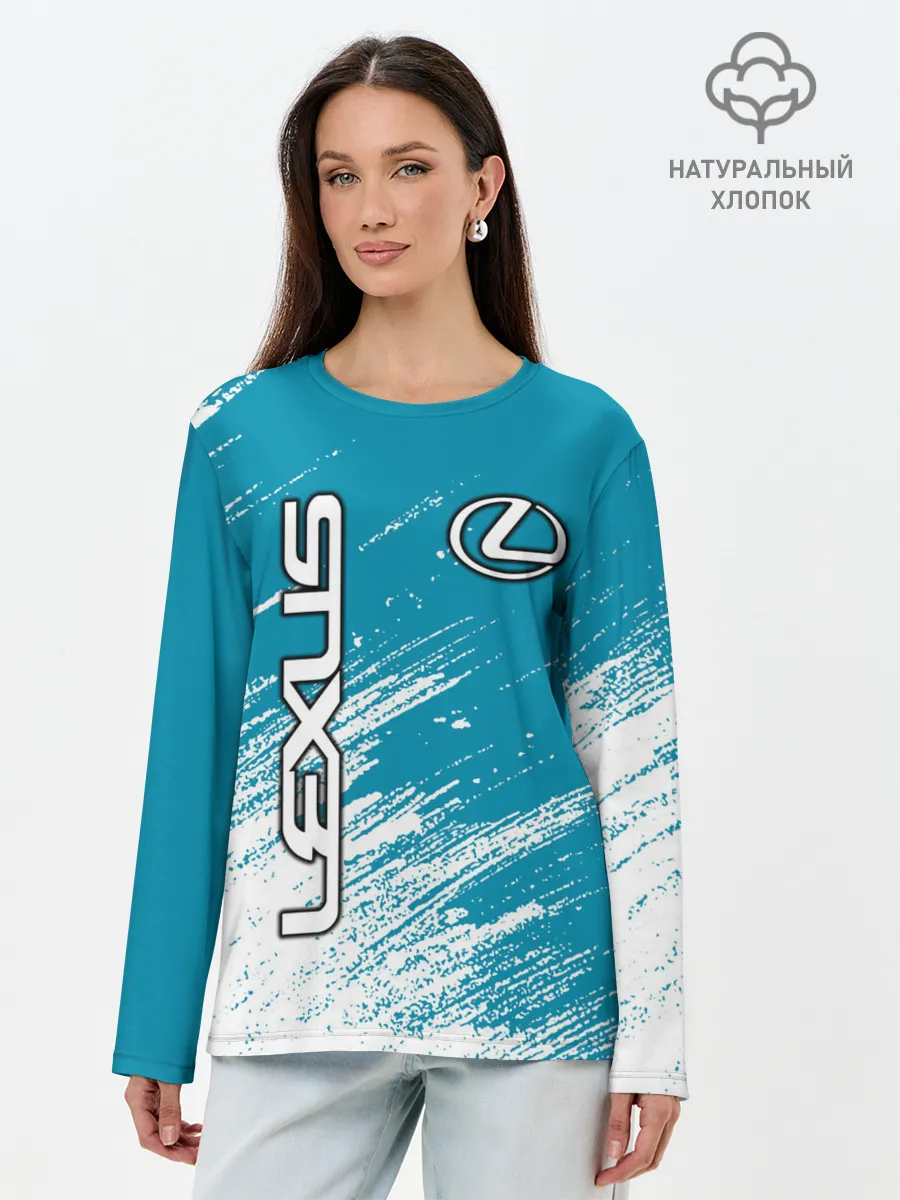 Лонгслив женский. Хлопок / Лексус / Lexus