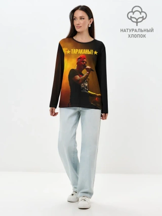 Лонгслив женский. Хлопок / Тараканы! Дмитрий Спирин