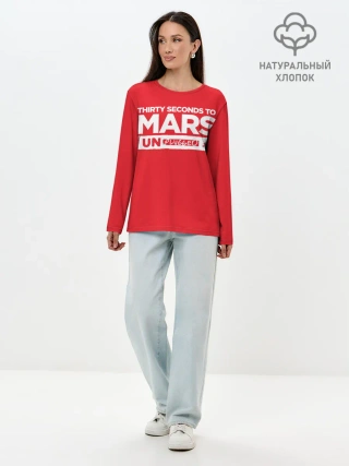 Лонгслив женский. Хлопок / Thirty Seconds to Mars UN PLUGGED