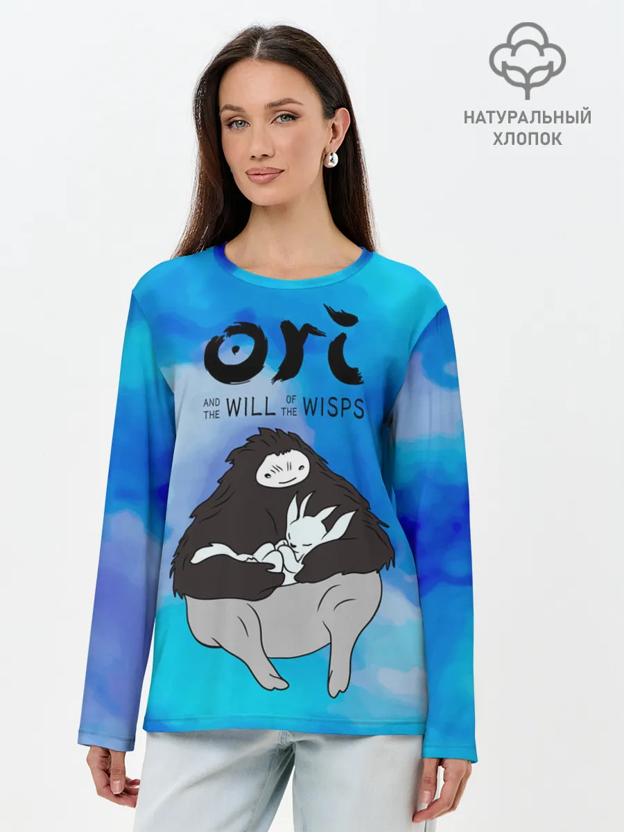 Лонгслив женский. Хлопок / Ori and the Will of the Wisps