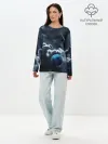 Лонгслив женский. Хлопок / КОСМИЧЕСКИЕ ОБЛАКА
